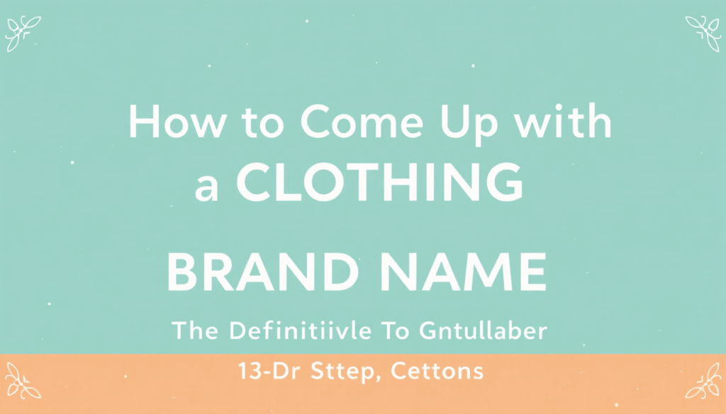 How to Come Up with a Clothing Brand Name: The Definitive 7-Step Guide for Founders 3 image3 1344 768 16